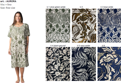 AURORA WOMEN'S S/S DRESS Tellini S.r.l. Wholesale Clothing