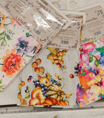 STAIN RESISTANT TABLECLOTH 8P PRINTED CM180 Tellini S.r.l. Wholesale Clothing