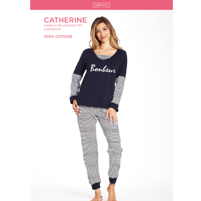 PIGIAMA DONNA M/L CATHERINE Tellini S.r.l. Ingrosso Abbigliamento