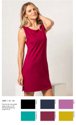 CAMICIA NOTTE DONNA S/L CI27 Tellini S.R.L. Χονδρική ενδυμασία