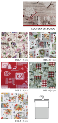 STAIN-RESISTANT TABLECLOTH 12P SPLASH DES ALPES 140X230 Tellini S.r.l. Wholesale Clothing