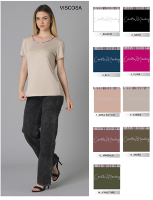 TSHIRT DONNA M/M DT4272 Tellini S.r.l. Ingrosso Abbigliamento