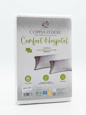 PAIR OF HOSPITAL PILLOWCASE C/ZIP 050034 Tellini S.r.l. Wholesale Clothing