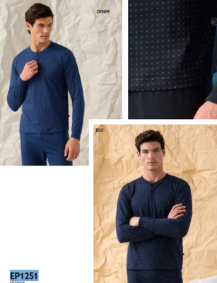 PIGIAMA UOMO M/L EP1251 Tellini S.R.L. Veleprodajna odjeća