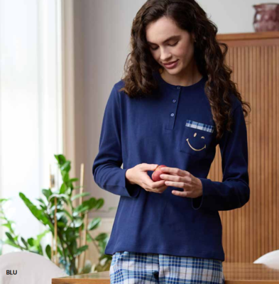 PIGIAMA DONNA M/L EP6245 Tellini S.R.L. Veleprodajna odjeća