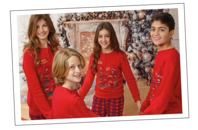 GIRL'S CHRISTMAS PAJAMAS S/L GP7071 Tellini S.r.l. Wholesale Clothing