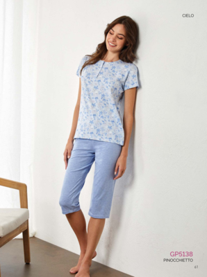 WOMEN'S S/M PINOCK PAJAMAS GP5138 Tellini S.r.l. Wholesale Clothing