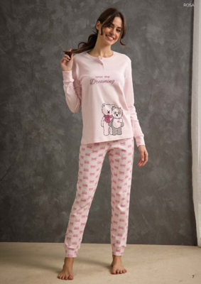 PIGIAMA DONNA M/L GP6097 Ingrosso Pigiami donna Tellini S.r.l.