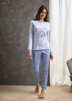 PIGIAMA DONNA M/L GP6100 Tellini S.r.l. Wholesale Clothing