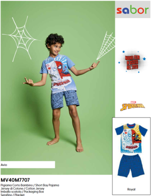 CHILDREN'S PAJAMAS S/S MV40M7707 Tellini S.r.l. Wholesale Clothing