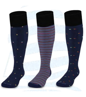 TRIO MEN'S LONG SOCKS  MF309 Tellini S.r.l. Wholesale Clothing