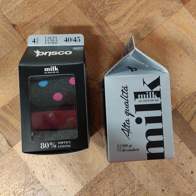 CONFEZIONE CALZINO LUNGO 4PAIA UOMO MILKSHAKE Tellini S.r.l. Ingrosso Abbigliamento