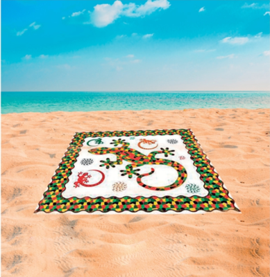 TELO MARE BATIK D'ORIENTE PLAGE GEKO 210X240 Tellini S.r.l. Ingrosso Abbigliamento