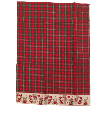 SET OF 2 CHRISTMAS DISH TOWELS WITH TEDDY BEARS Tellini S.r.l. Wholesale Clothing