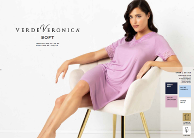 WOMEN'S NIGHTGOWN M/S UN28 Tellini S.r.l. Wholesale Clothing